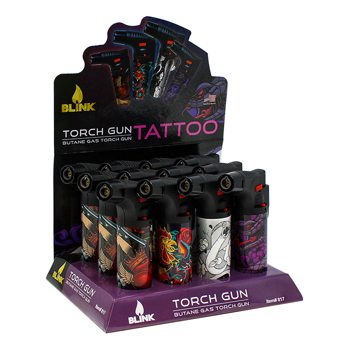 Blink Medium Torch Tattoo Theme Display of 12 