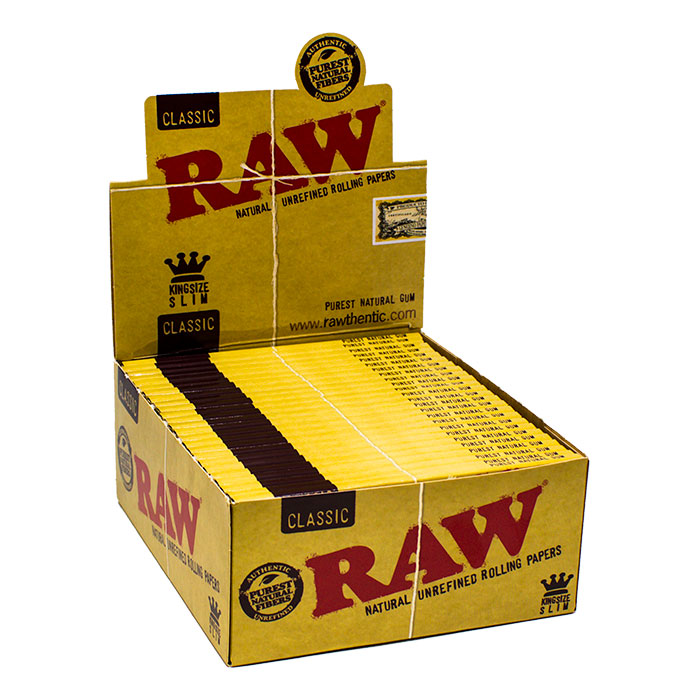 Raw Classic King Size Rolling Paper Ct 50