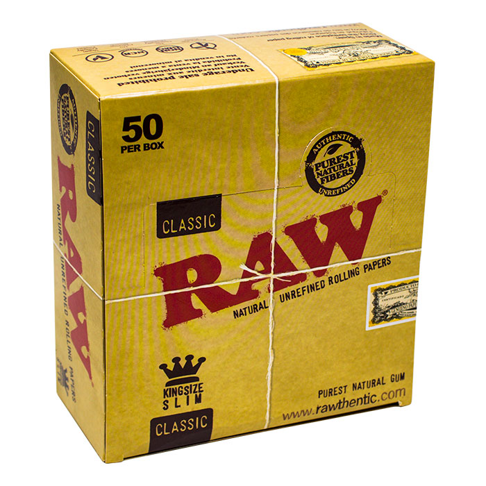 Raw Classic King Size Rolling Paper Ct 50