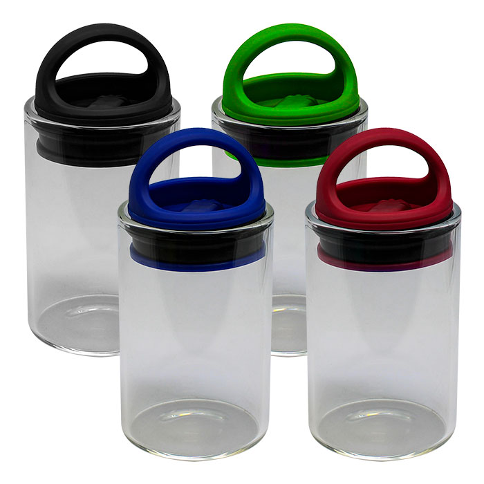 AIR-PROOF GLASS CONTAINERS 60ml DISPLAY OF 12