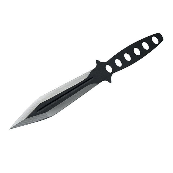 12 PC BLACK STREAK THROWING KNIFE SET 6 INCHES