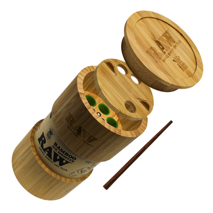 Raw Bamboo Six Shooter Cone Filler King Size