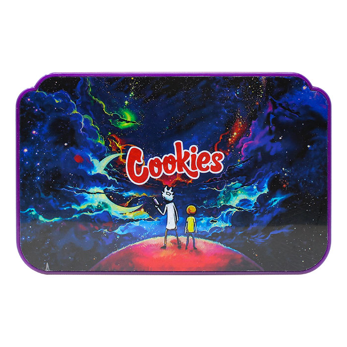 Purple Cookies Led Rolling Tray With Lid
