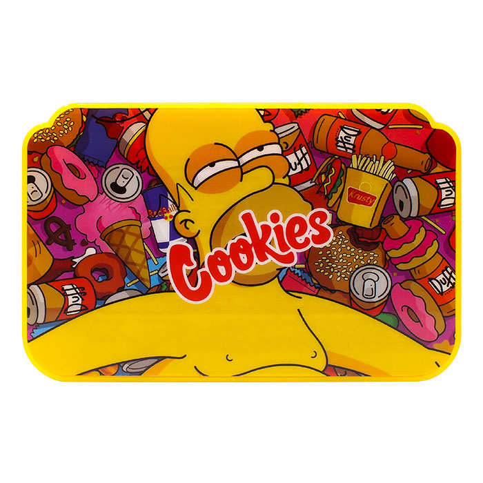 Yellow Cookies Led Rolling Tray With Lid
