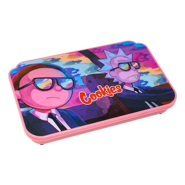 Pink Cookies Led Rolling Tray With Lid