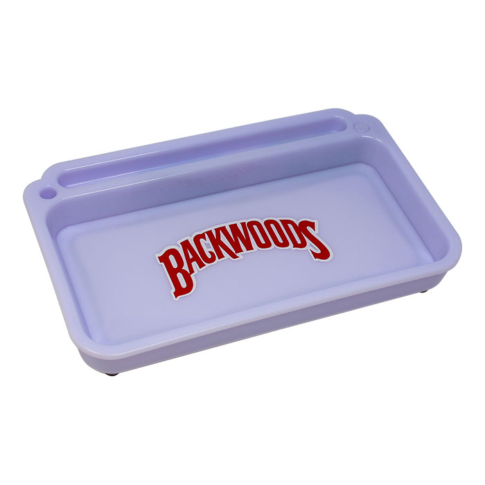 White Backwoods Led Rolling Tray With Lid