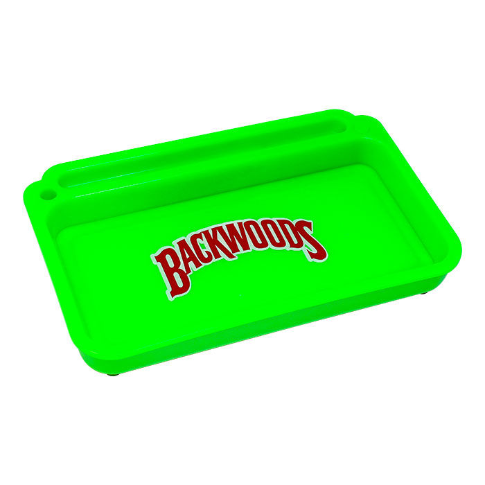 Light Green Backwoods Led Rolling Tray With Lid