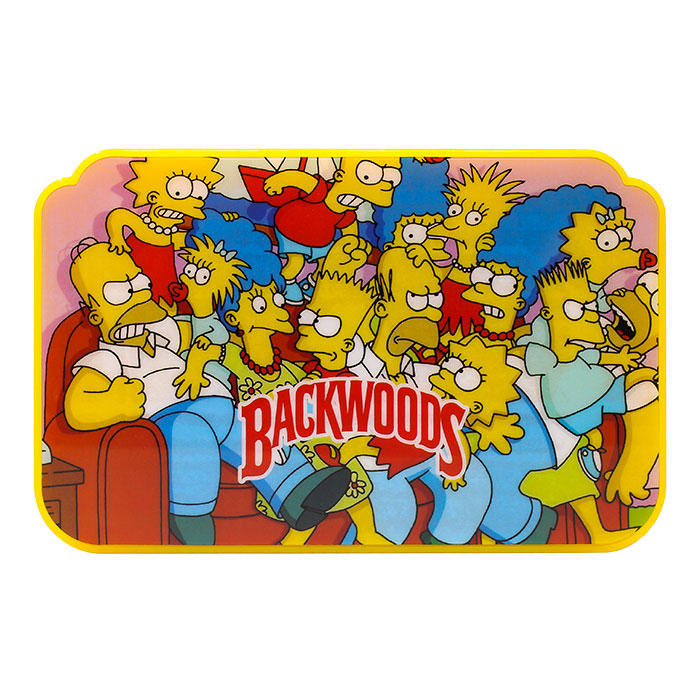 Yellow Backwoods Led Rolling Tray With Lid