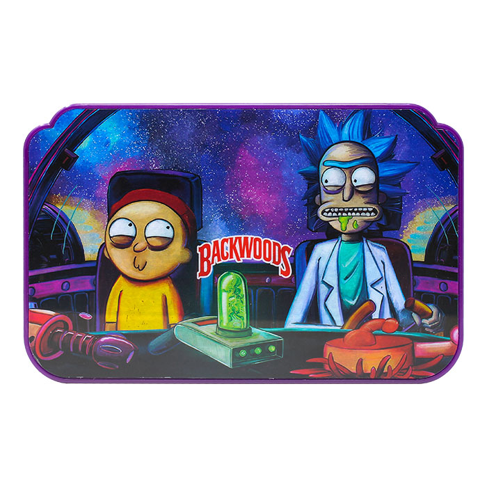 Purple Backwoods Led Rolling Tray With Lid