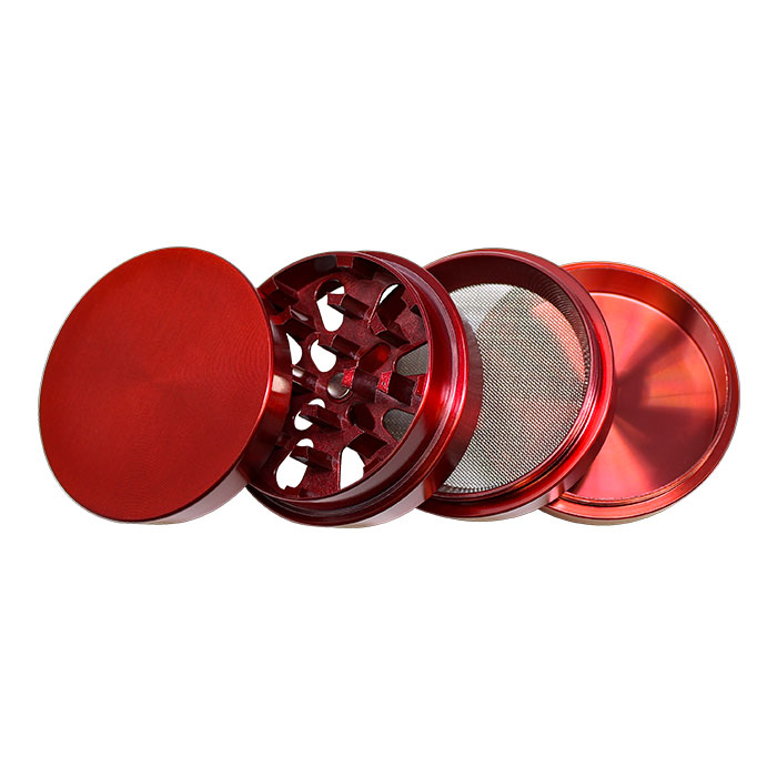 Red Layered 4 stage Grinder