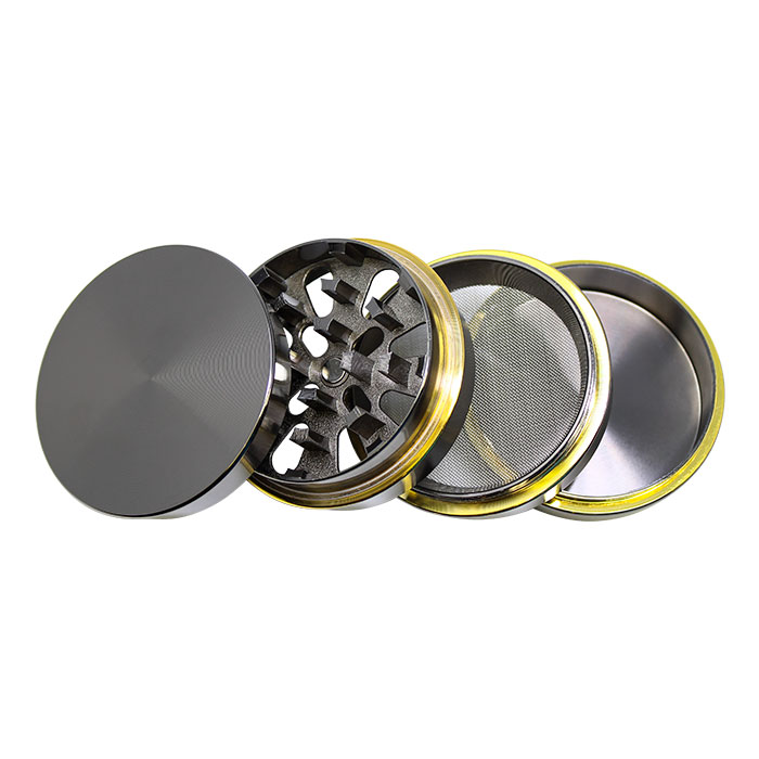Gray Layered 4 stage Grinder