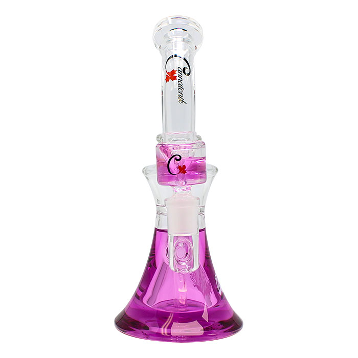 Purple Blizzard Series Freezable Glass Bong 9 Inches By Cannatonik