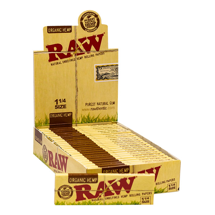 Raw Organic Hemp 1.25 Rolling Paper Ct 24