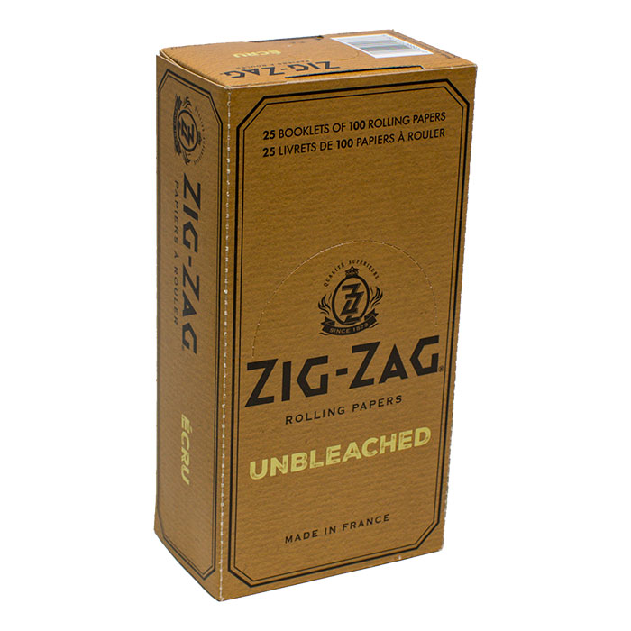 Zig Zag Unbleached Single Wide Paper Ct 25