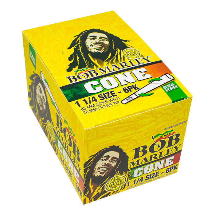 Bob Marley Cone 1.25 size Display of 33