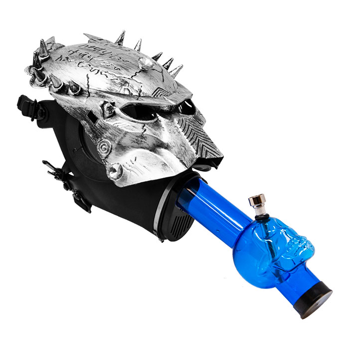 Predator Silver Blue Gas Mask