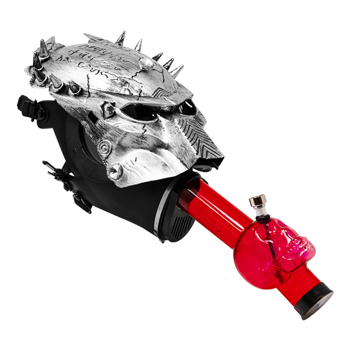 Predator Silver Red Gas Mask