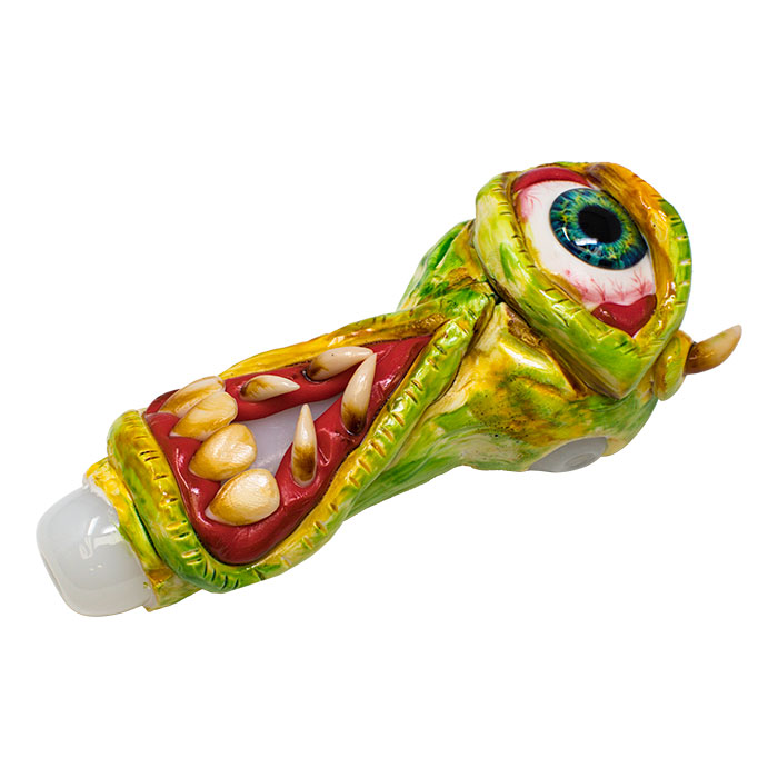 Green Eyed Fictional Hand Pipe 5 Inches