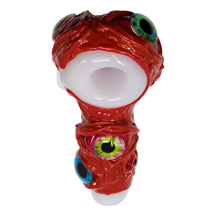 Multi Eye Red Fictional Hand Pipe