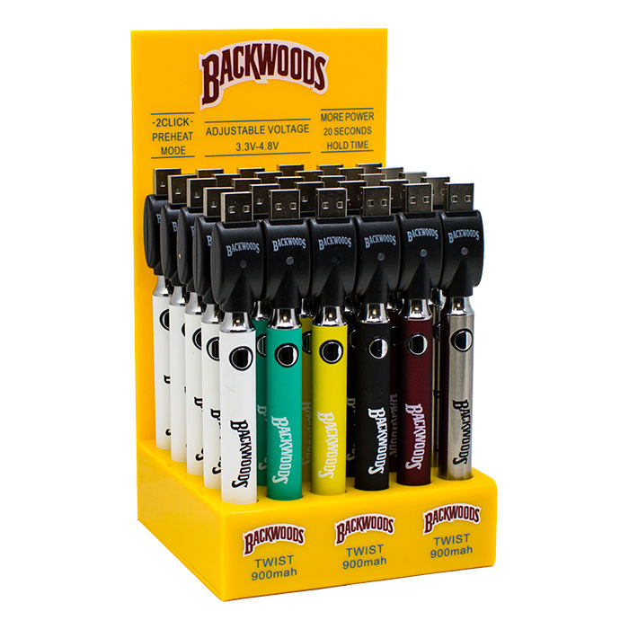 Backwoods battery display of 30