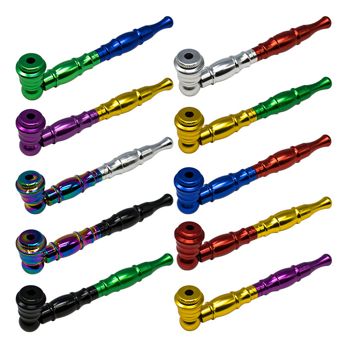 Assorted Colored Metal Hand Pipe
