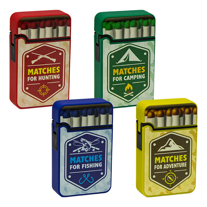 Duco Grand Jet Flame Match Lighter Display Of 20