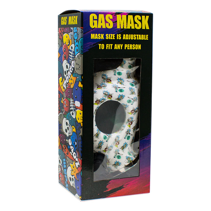 Rick N Morty Gas mask with acrylic bong