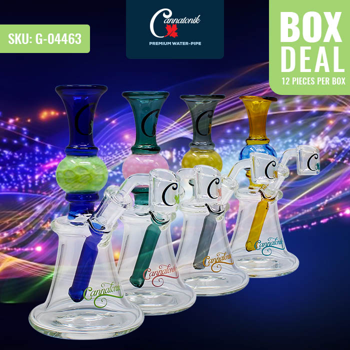 Assorted Color Cannatonik Bong and Dab Rig 7 Inches Deal of 12