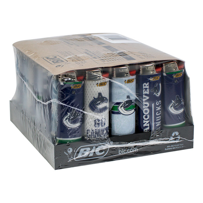 Bic Vancouver canucks Lighters Display Of 50
