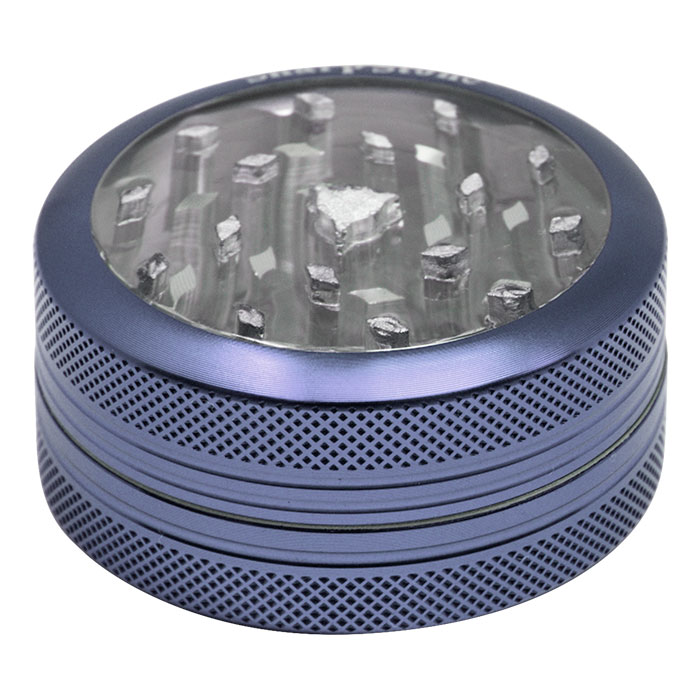 Blue  Sharp Stone Two Stage Aluminum Grinder