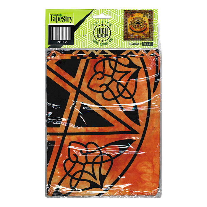 Celtic Trinity Knot Orange Celtic Irish Star Cotton Flag