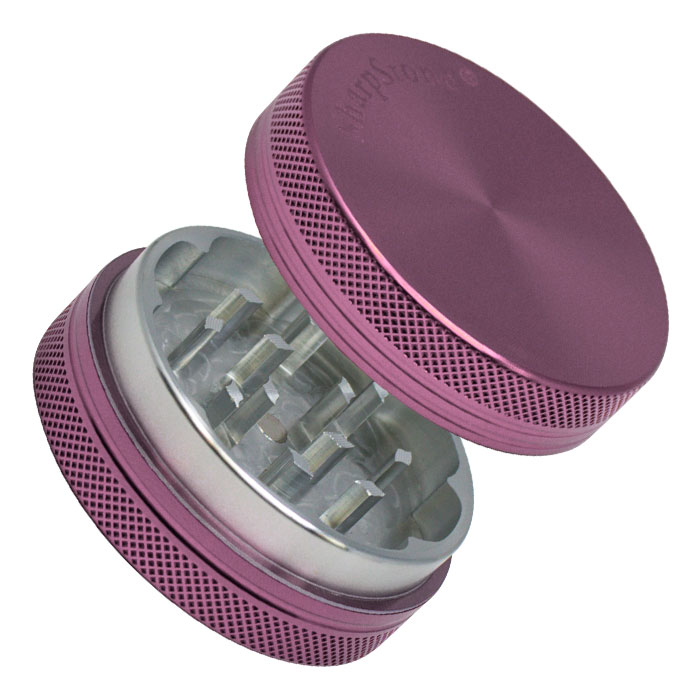 Pink Sharp Stone Two Stage Aluminum Grinder