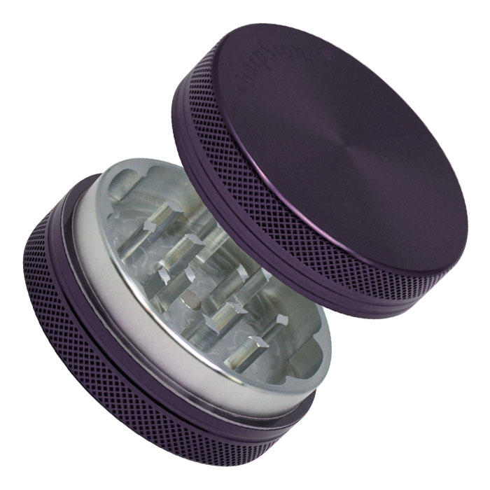 Purple Sharp Stone Two Stage Aluminum Grinder