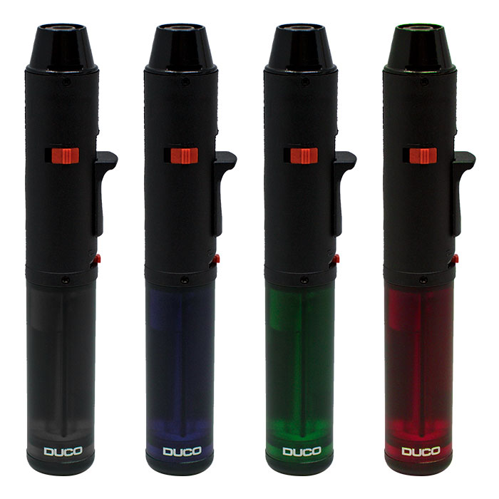 Duco Jet Line Frosty Series Torch Lighters Display of 12