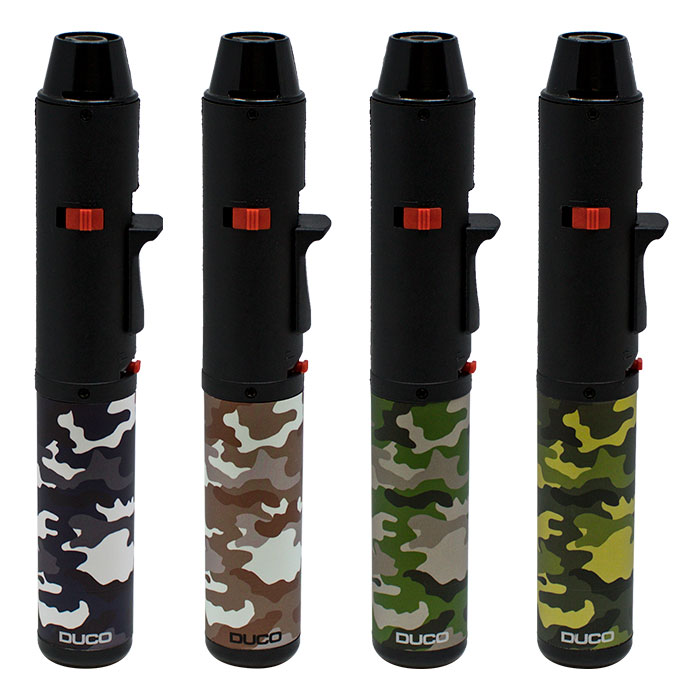 Duco Jet Line Camouflage Series Torch Lighters Display of 12