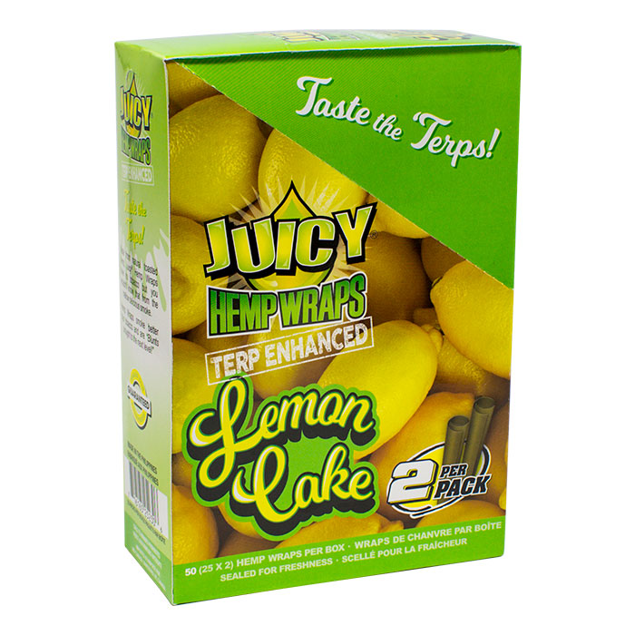 Lemon Lake Terpine Juicy Hemp Wraps Display of 25