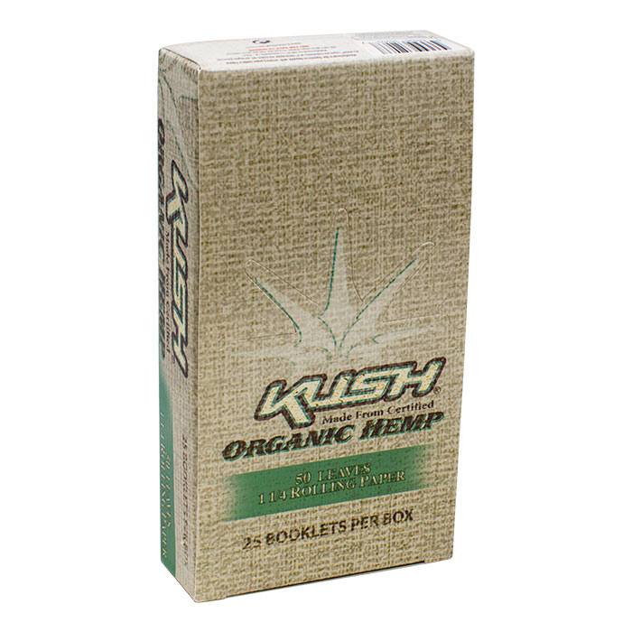 Kush Organic Hemp Rolling Paper 1.25 Display of 25