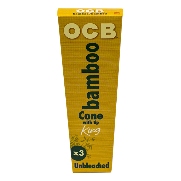 OCB Bamboo Cone King Size Display of 32