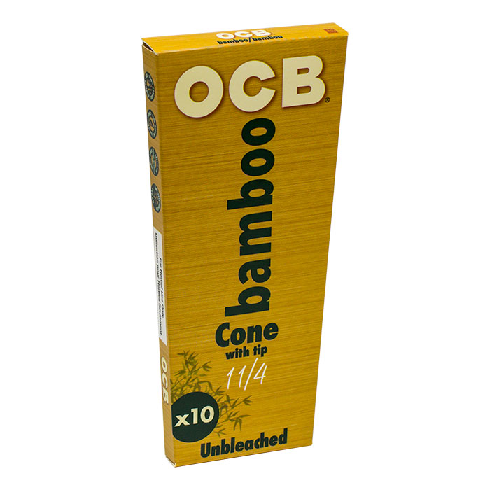 OCB Bamboo Cone 1.25 Size Display of 12