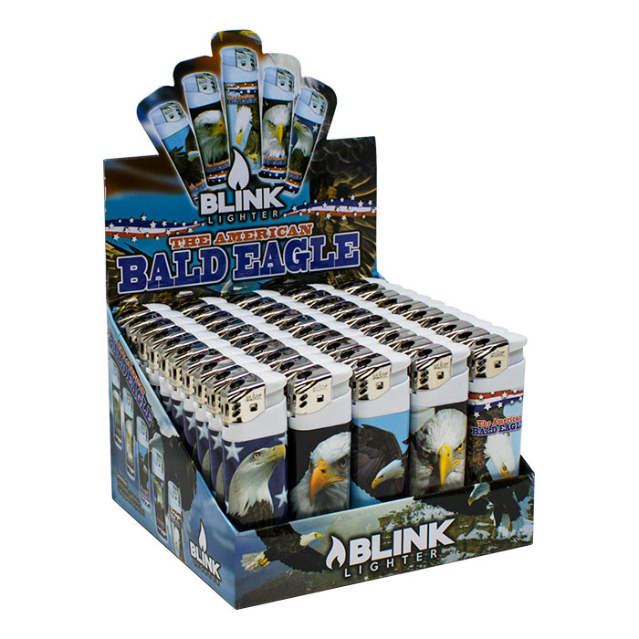 Blink American Bald Eagle Electronic Lighter Display of 50