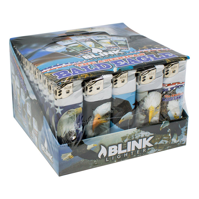 Blink American Bald Eagle Electronic Lighter Display of 50