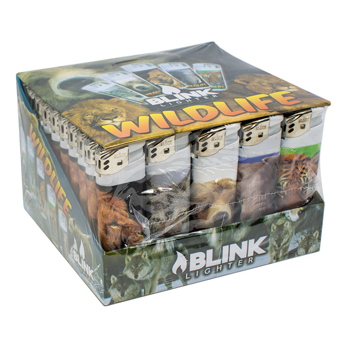 Blink Wildlife Electronic Lighter Display of 50