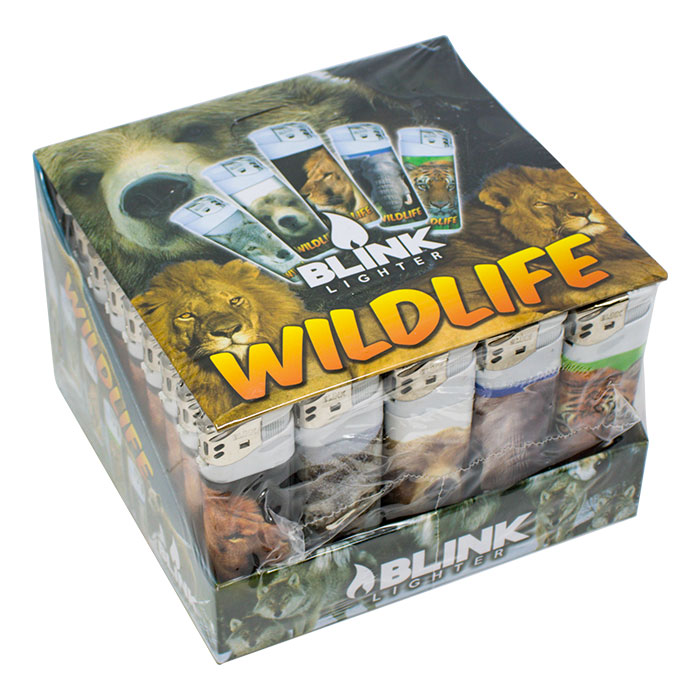 Blink Wildlife Electronic Lighter Display of 50