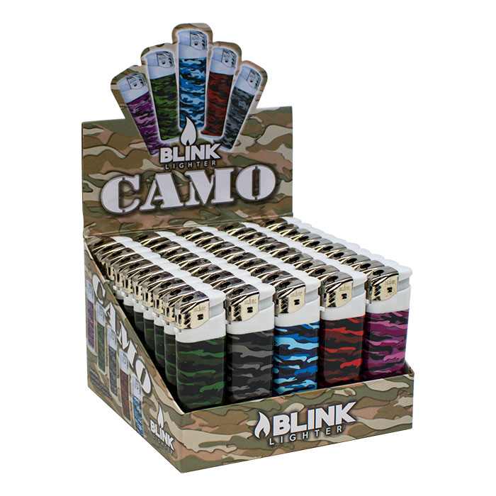 Blink Camo Electric Lighter Display of 50