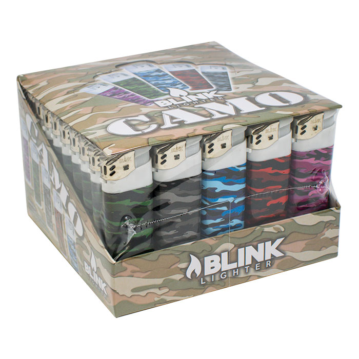 Blink Camo Electric Lighter Display of 50