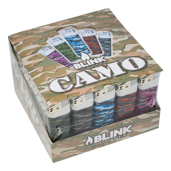 Blink Camo Electric Lighter Display of 50