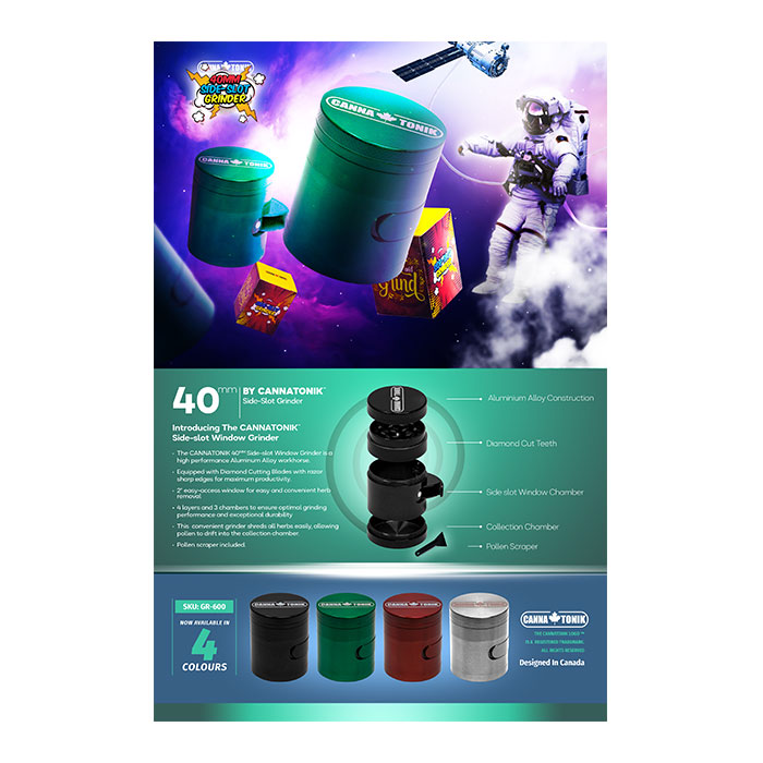 Cannatonik Aluminium Side Window Grinder Poster