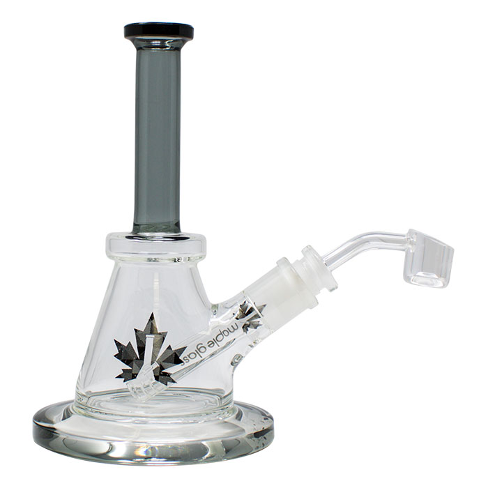 The Wild Series 7 Inches Grey Dab Rig by Maple Glass
