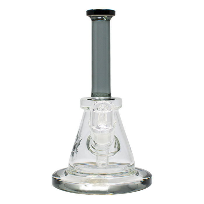 The Wild Series 7 Inches Grey Dab Rig by Maple Glass