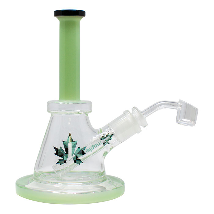 The Wild Series 7 Inches Green Dab Rig by Maple Glass